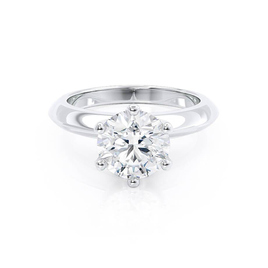 
                  
                    0.80 CT Round Shaped Moissanite Solitaire Style Engagement Ring 1
                  
                