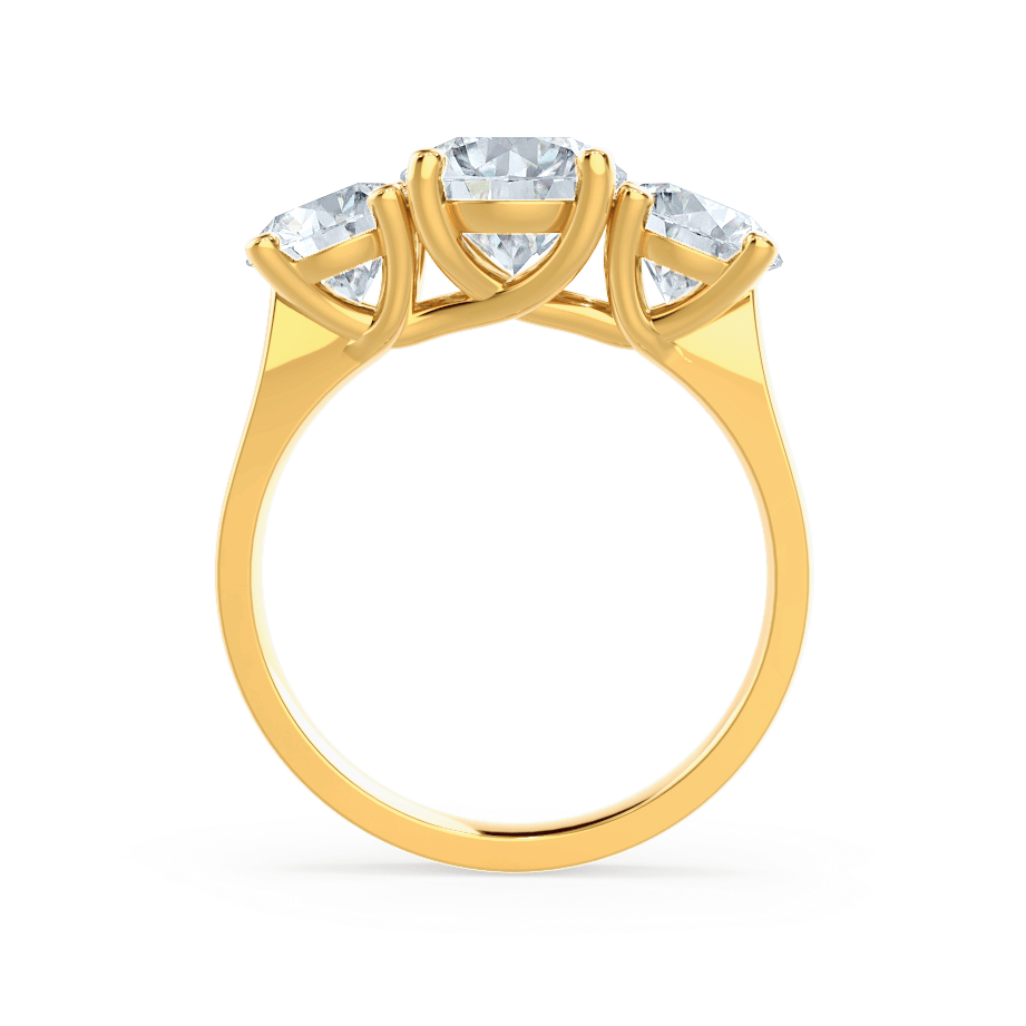 
                  
                    1.0 CT Round Shaped Moissanite Three Stone Style Engagement Ring
                  
                
