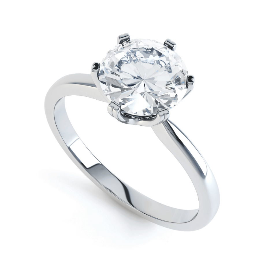 
                  
                    1.50 CT Round Shaped Moissanite Solitaire Engagement Ring
                  
                