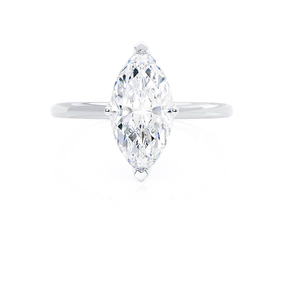 
                  
                    1.0 CT Marquise Shaped Moissanite Solitaire Engagement Ring 2
                  
                