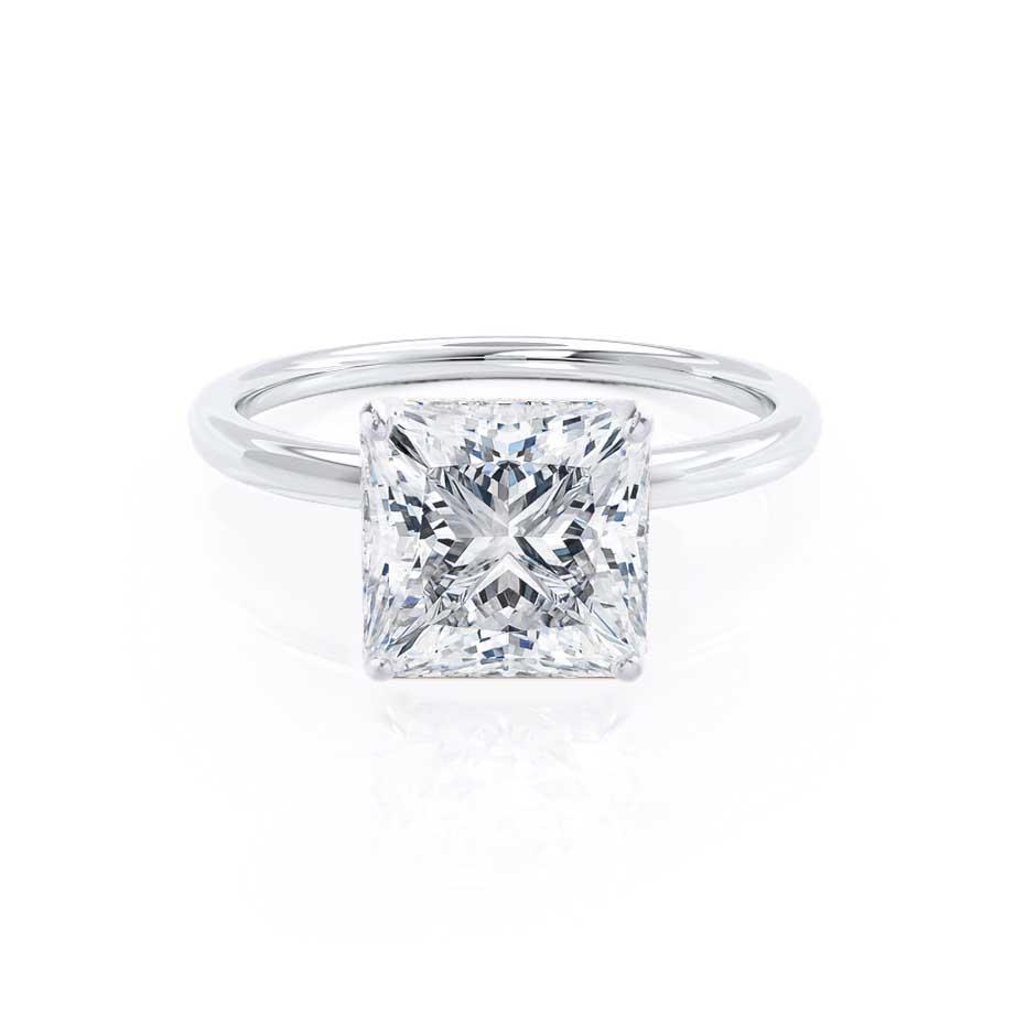 
                  
                    1.50 CT Princess Shaped Moissanite Solitaire Engagement Ring 4
                  
                