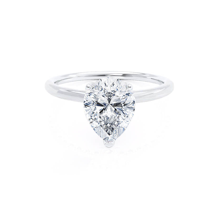 
                  
                    0.94 CT Pear Shaped Moissanite Solitaire Style Engagement Ring 1
                  
                