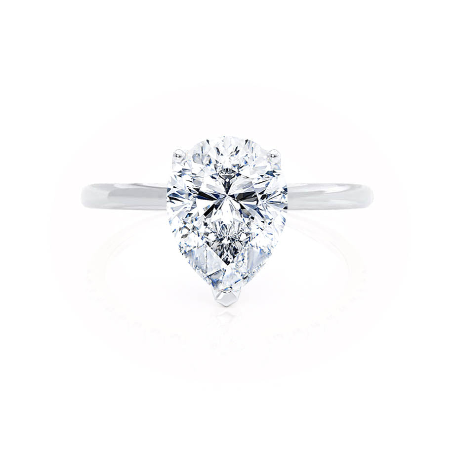 
                  
                    0.94 CT Pear Shaped Moissanite Solitaire Style Engagement Ring 2
                  
                