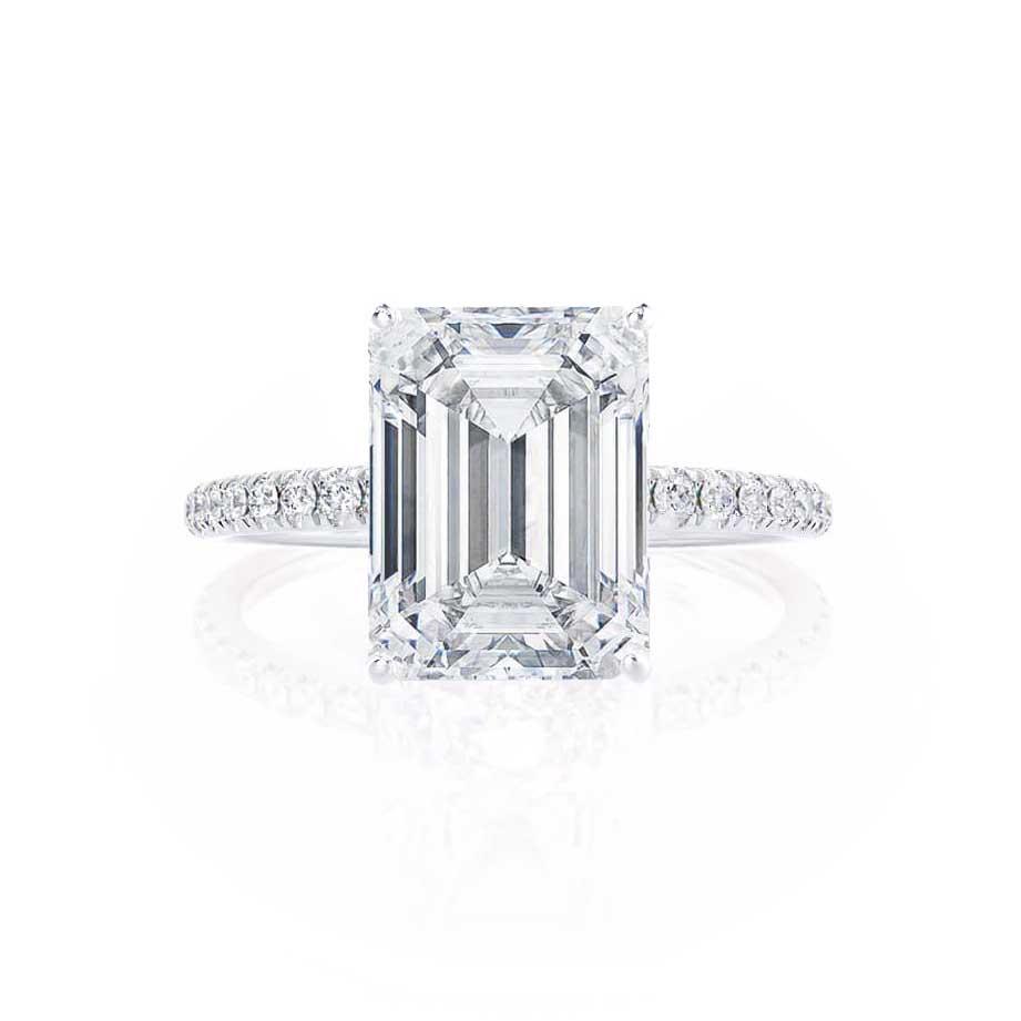 
                  
                    2.52 CT Emerald Shaped Moissanite Solitaire Engagement Ring 3
                  
                