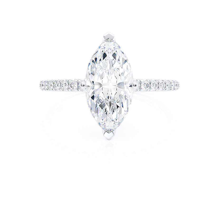 
                  
                    1.0 CT Marquise Shaped Solitaire Moissanite Engagement Ring 2
                  
                