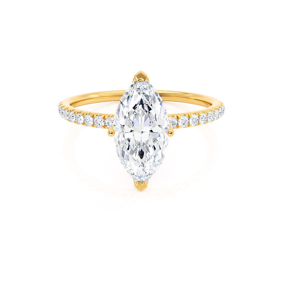 
                  
                    1.0 CT Marquise Shaped Moissanite Solitaire Style Engagement Ring 1
                  
                