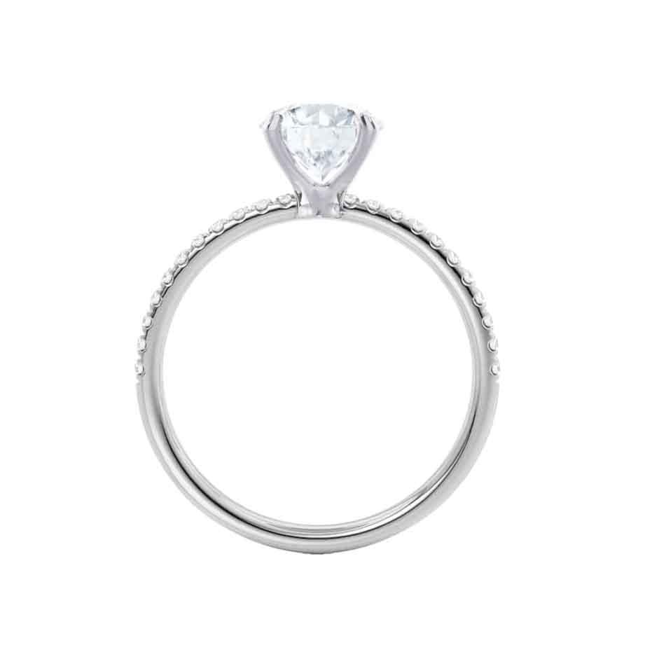 1.0 CT Round Shaped Moissanite Solitaire Engagement Ring 2