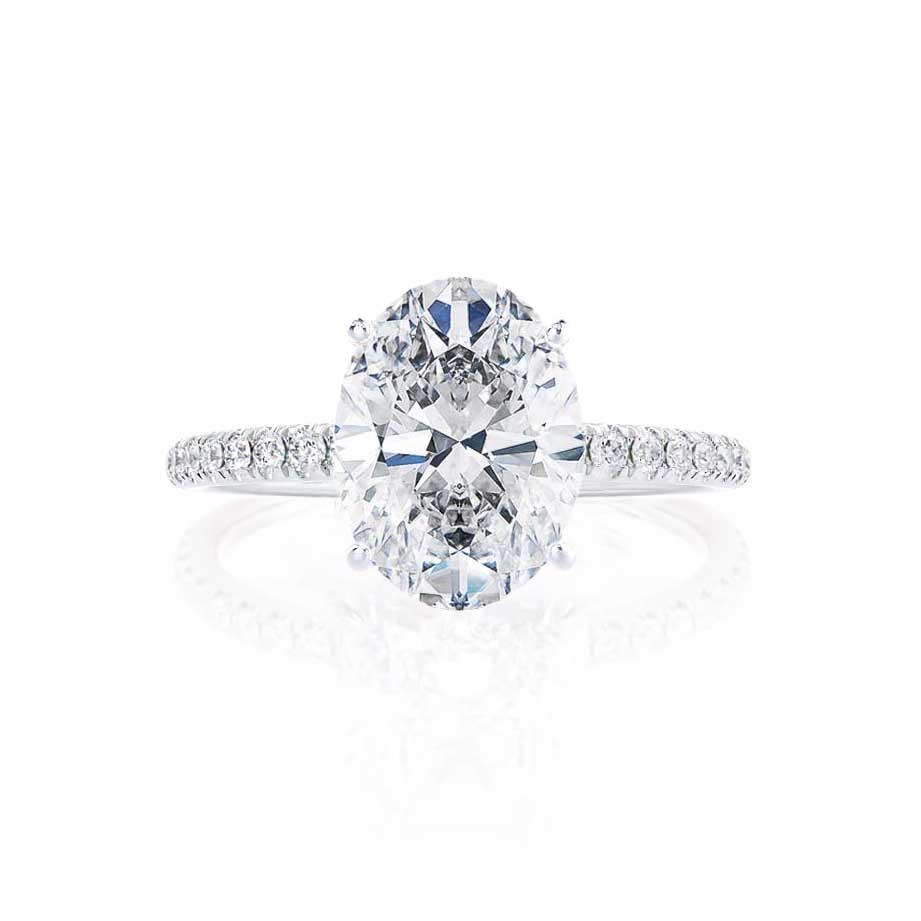 
                  
                    0.90 CT Oval Shaped Moissanite Solitaire Engagement Ring 6
                  
                