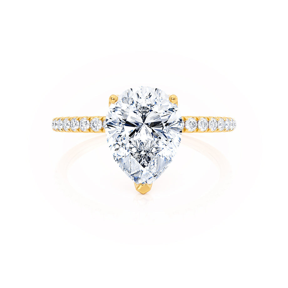 
                  
                    0.94 CT Pear Shaped Moissanite Solitaire Style Engagement Ring 3
                  
                