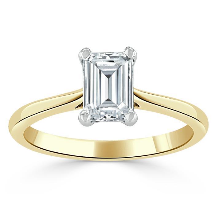 
                  
                    1.0 CT Emerald Cut Moissanite Solitaire Engagement Ring 5
                  
                