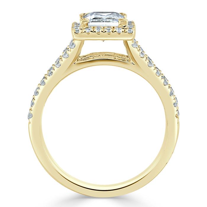 
                  
                    1.0 CT Princess Cut Halo Split Shank Setting Moissanite Engagement Ring
                  
                
