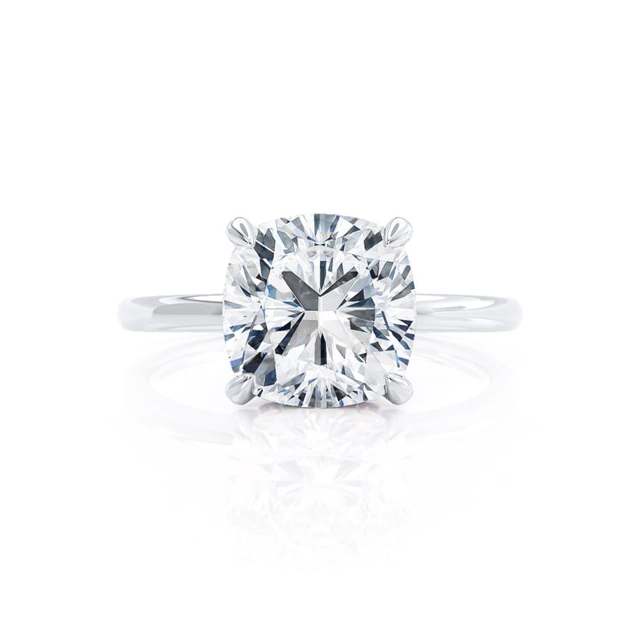 
                  
                    1.0 CT Cushion Shaped Moissanite Hidden Halo Style Engagement Ring 2
                  
                