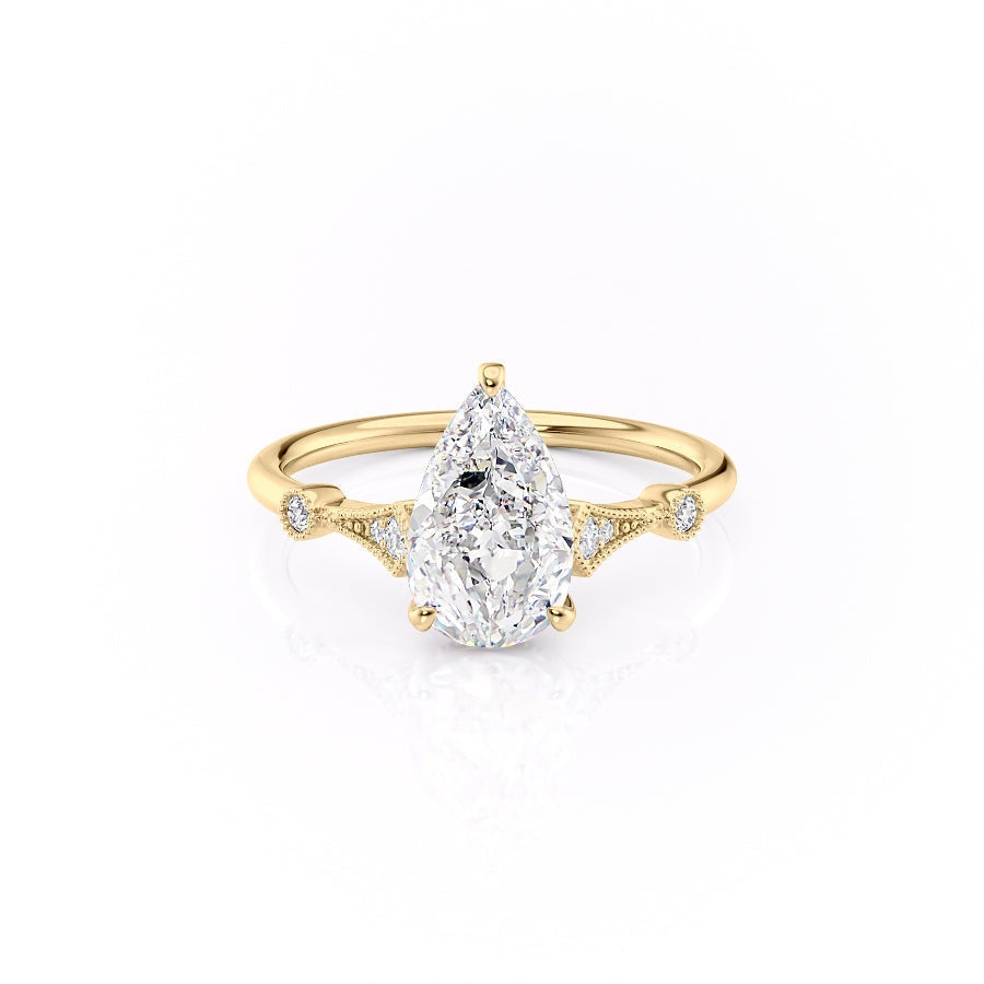 
                  
                    2.0 CT Pear Cut Solitaire Moissanite Engagement Ring. 6
                  
                