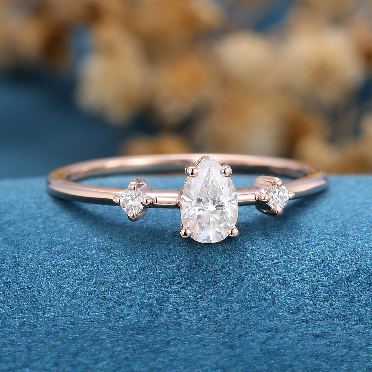 
                  
                    0.39 CT Pear Shaped Moissanite Solitaire Engagement Ring
                  
                