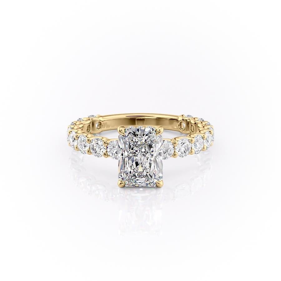 
                  
                    2.1 CT Radiant Cut Solitaire Pave Setting Moissanite Engagement Ring
                  
                