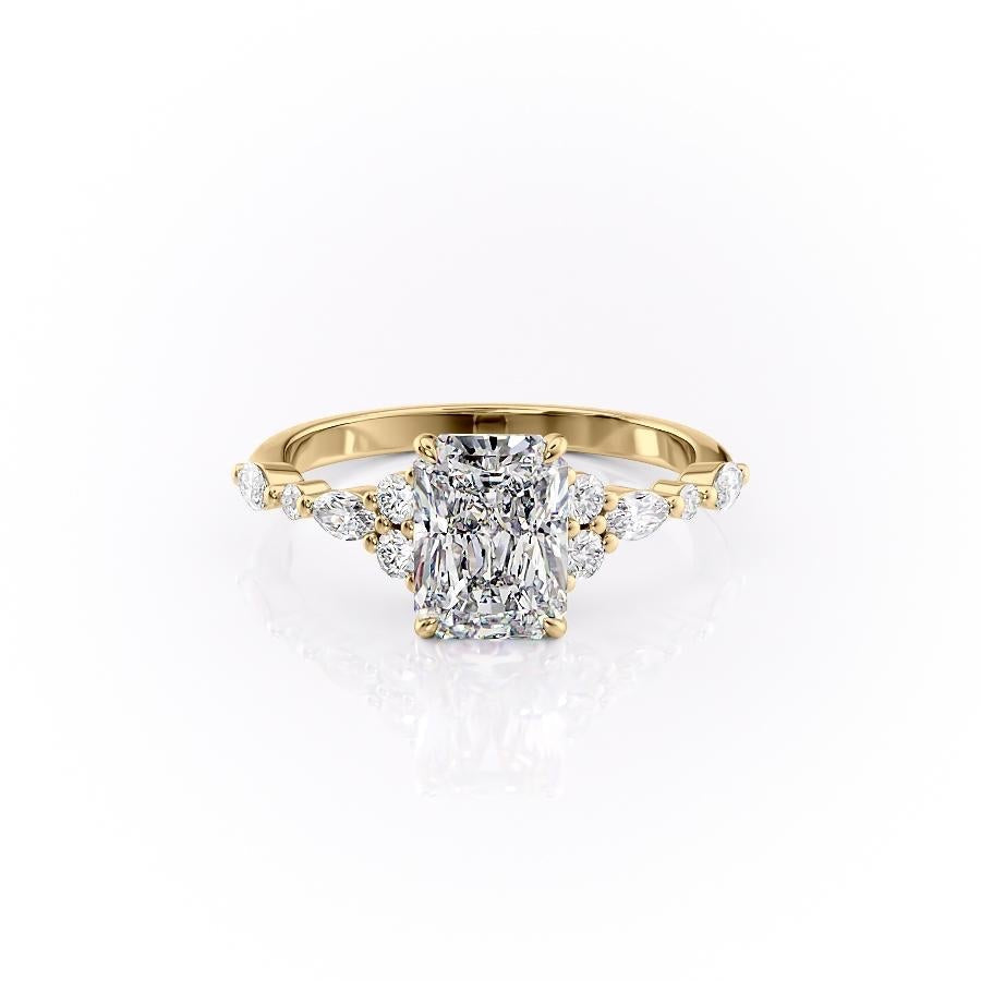 
                  
                    2.0 CT Radiant Cut Cluster Moissanite Engagement Ring
                  
                