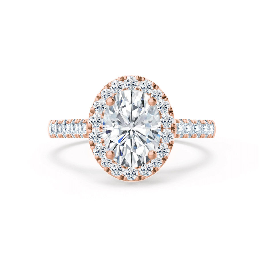 
                  
                    1.50 CT Oval Shaped Moissanite Halo Style Engagement Ring 7
                  
                