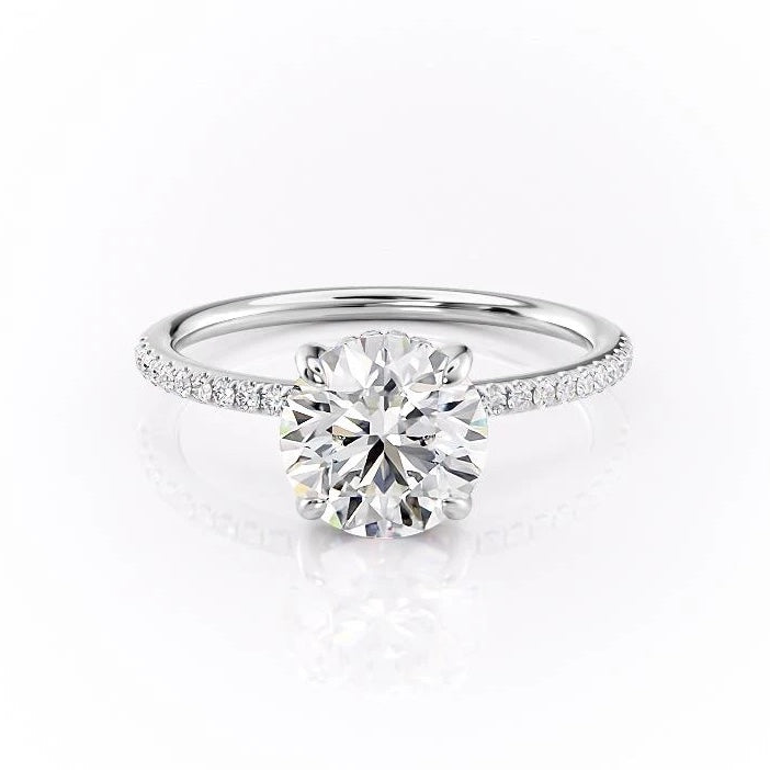 
                  
                    1.60 CT Round Cut Solitaire Pave Setting Moissanite Engagement Ring
                  
                