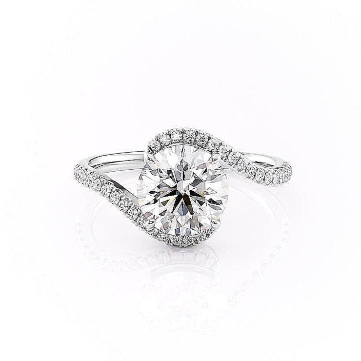 
                  
                    1.35 CT Round Cut Bypass Setting Moissanite Engagement Ring
                  
                