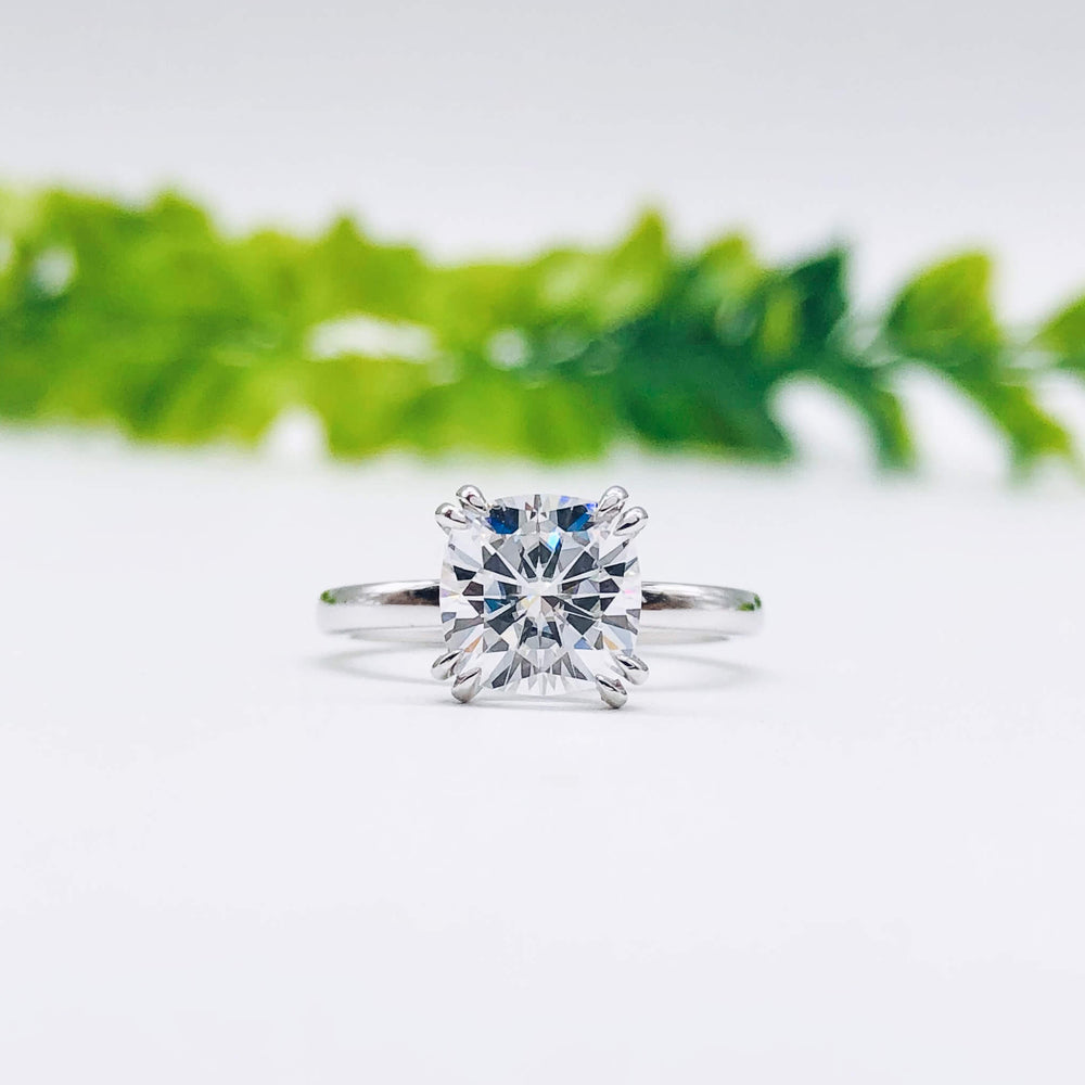 
                  
                    2.0 CT Cushion Cut Solitaire Moissanite Engagement Ring 2
                  
                