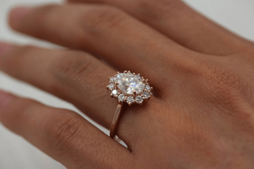 
                  
                    1.91 CT Oval Cut Halo Moissanite Engagement Ring 7
                  
                