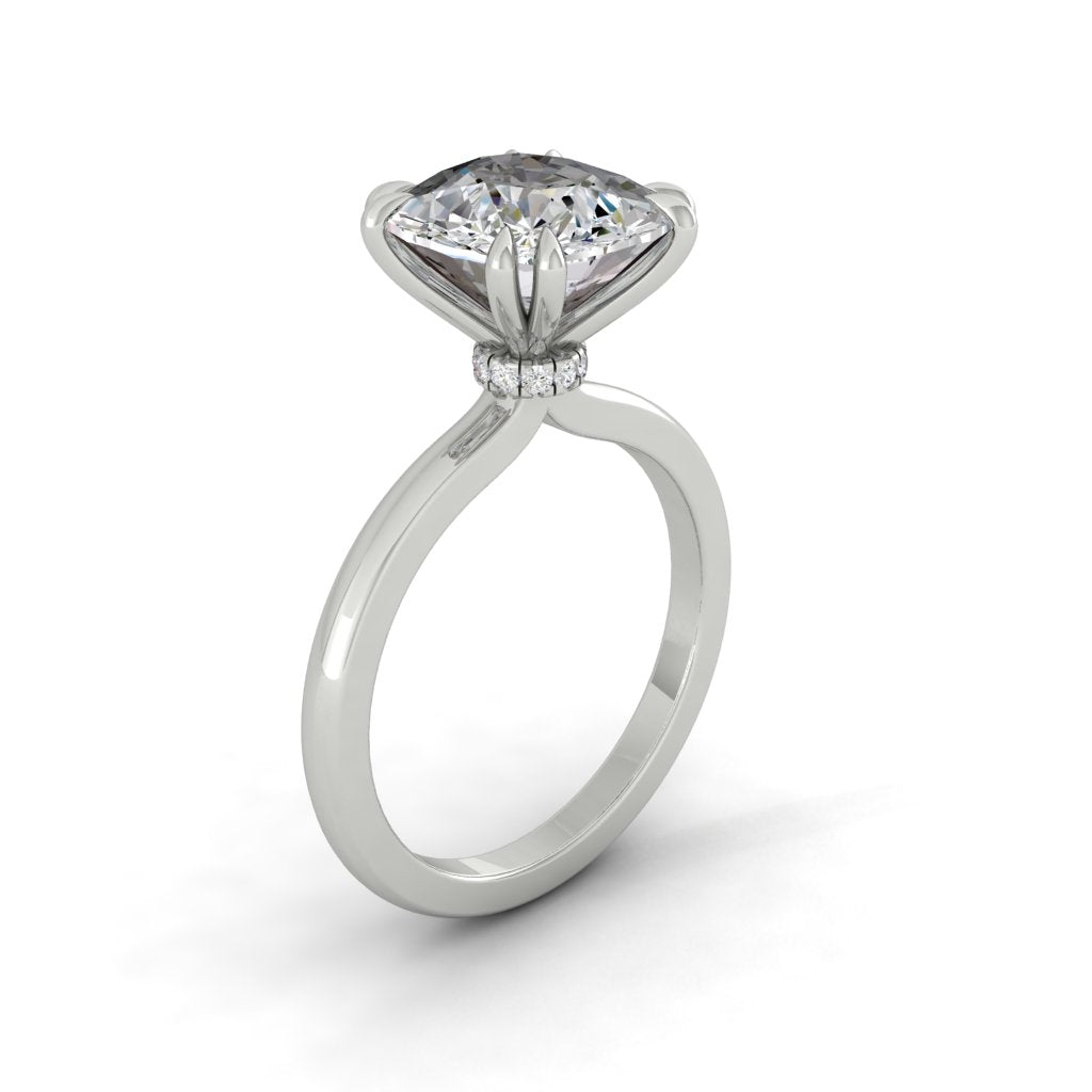 
                  
                    2.0 CT Cushion Cut Solitaire Moissanite Engagement Ring
                  
                