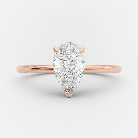 
                  
                    2.5 CT Pear Cut Solitaire Style Moissanite Engagement Ring 8
                  
                