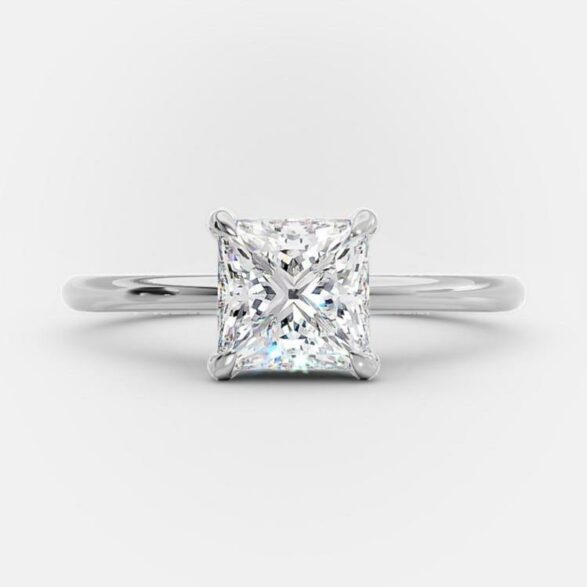 
                  
                    1.5 CT Princess Solitaire Style Moissanite Engagement Ring 5
                  
                