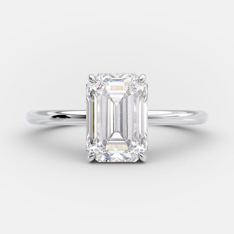 
                  
                    3.17  CT Emerald Cut Solitaire Style Moissanite Engagement Ring 4
                  
                