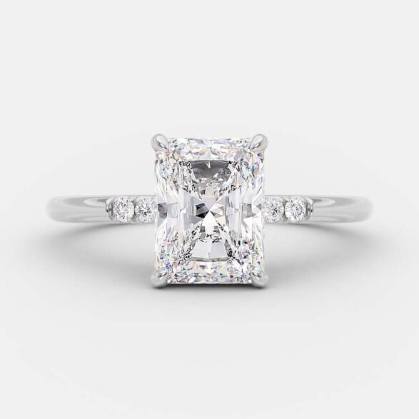 
                  
                    2.43 CT Radiant Cut Solitaire Style Moissanite Engagement Ring 5
                  
                