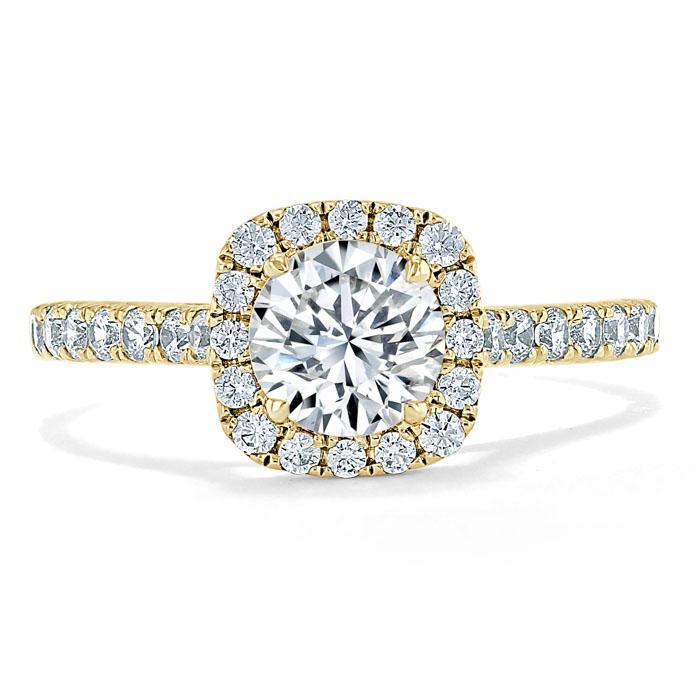 
                  
                    0.75 CT Round Cut Halo Pave Moissanite Engagement Ring 6
                  
                