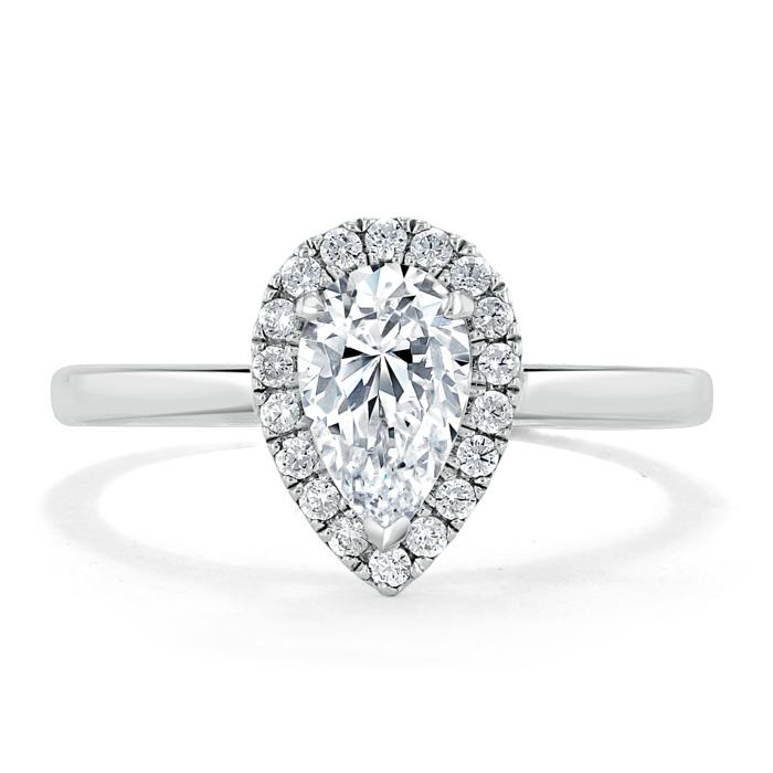 
                  
                    1.0 CT Pear Cut Halo Moissanite Engagement Ring 3
                  
                