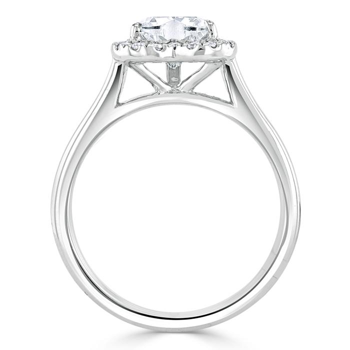 
                  
                    1.0 CT Heart Cut Halo Moissanite Engagement Ring 5
                  
                