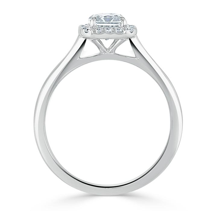 
                  
                    1.0 CT Radiant Cut Halo Moissanite Engagement Ring
                  
                