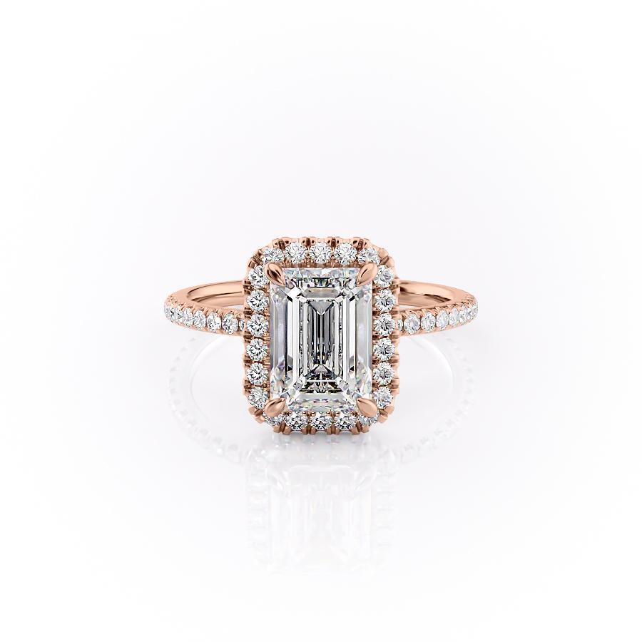 
                  
                    2.10 Emerald Halo Style Moissanite Engagement Ring 12
                  
                