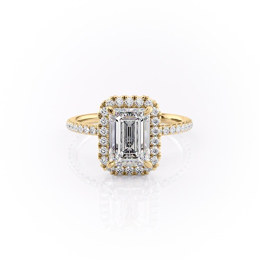 
                  
                    2.10 Emerald Halo Style Moissanite Engagement Ring 11
                  
                