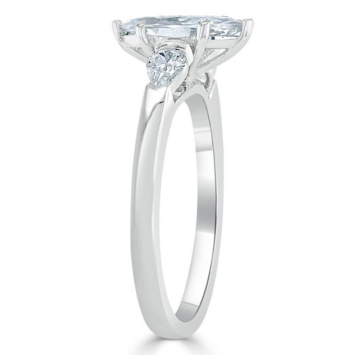 
                  
                    0.75 CT Marquise Cut Three Stone Moissanite Engagement Ring 3
                  
                