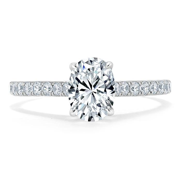 
                  
                    0.94 CT Oval Cut Solitaire Moissanite Engagement Ring With Pave Setting
                  
                