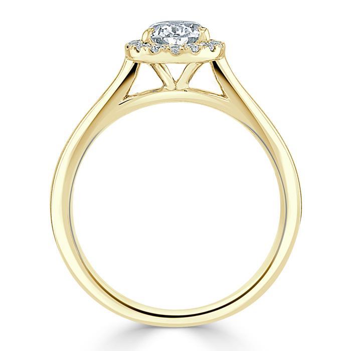
                  
                    1.0 CT Pear Cut Halo Moissanite Engagement Ring 7
                  
                