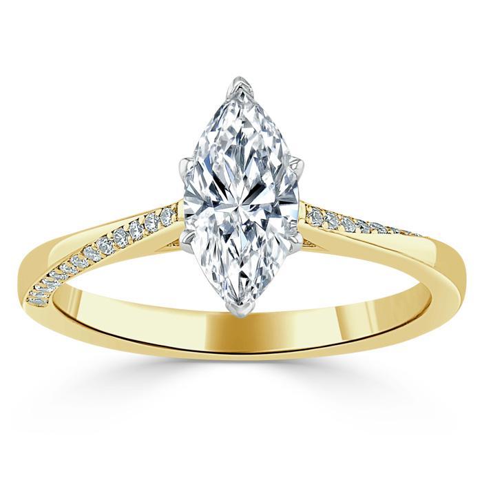 
                  
                    1.0 CT Marquise Cut Solitaire Moissanite Engagement Ring 5
                  
                