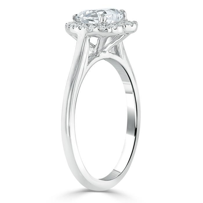 
                  
                    1.0 CT Heart Cut Halo Moissanite Engagement Ring 4
                  
                
