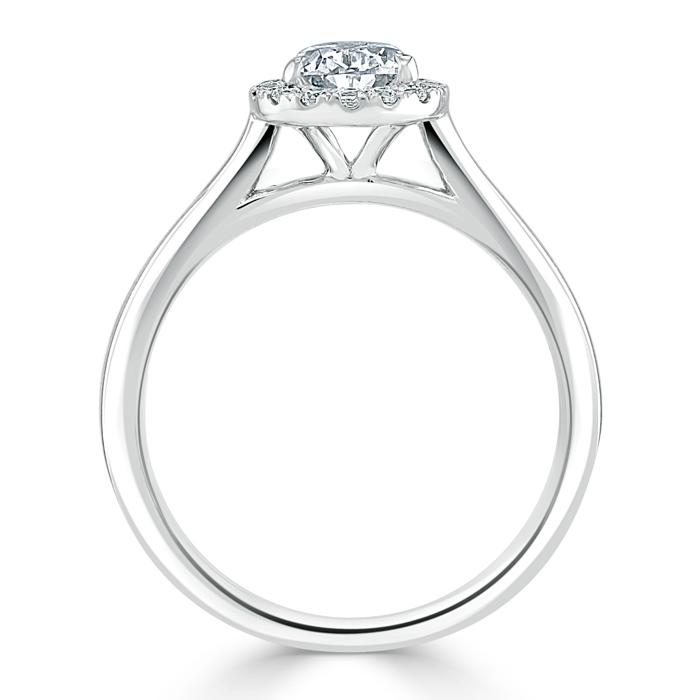 
                  
                    1.0 CT Pear Cut Halo Moissanite Engagement Ring 5
                  
                