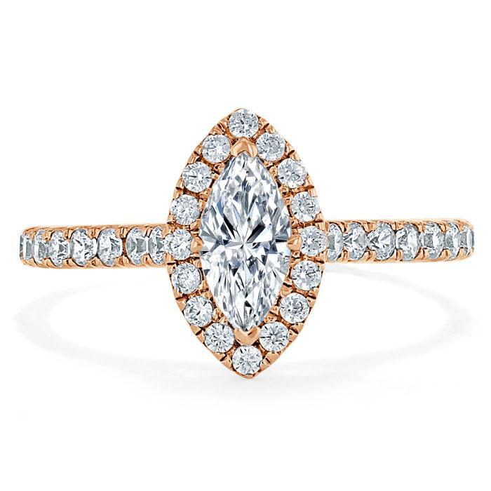 
                  
                    1.0 CT Marquise Cut Halo Moissanite Engagement Ring With Pave Setting
                  
                