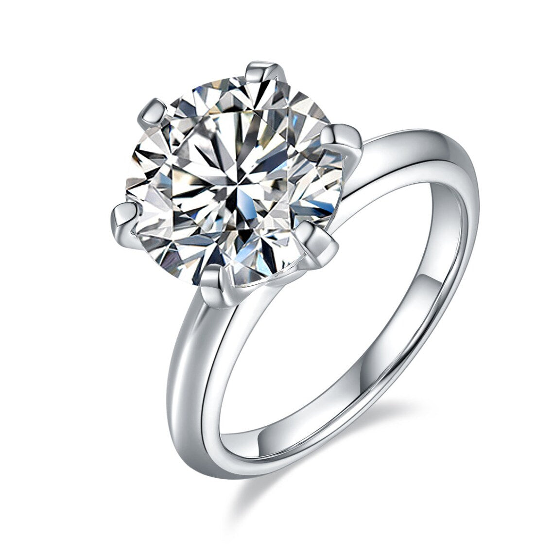
                  
                    5.0 CT Round Shaped Moissanite Solitaire Engagement Ring
                  
                