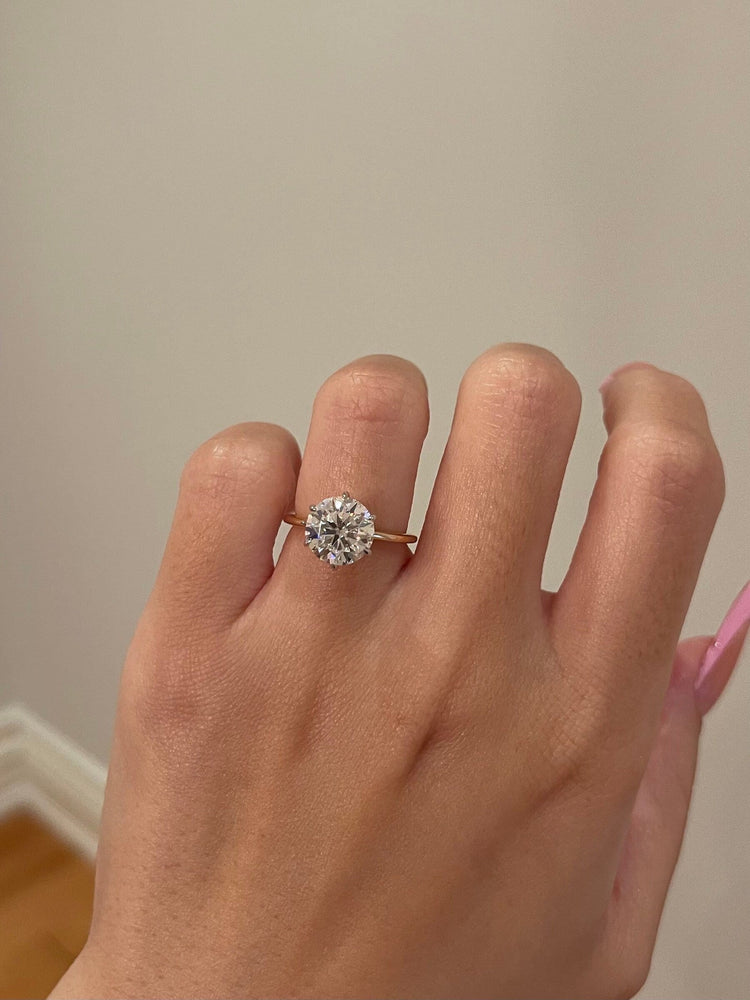 
                  
                    2.50 CT Round Shaped Moissanite Solitaire Engagement Ring
                  
                