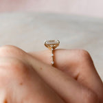 3.0 CT Emerald Cut Dainty Style Pave Moissanite Engagement Ring 4