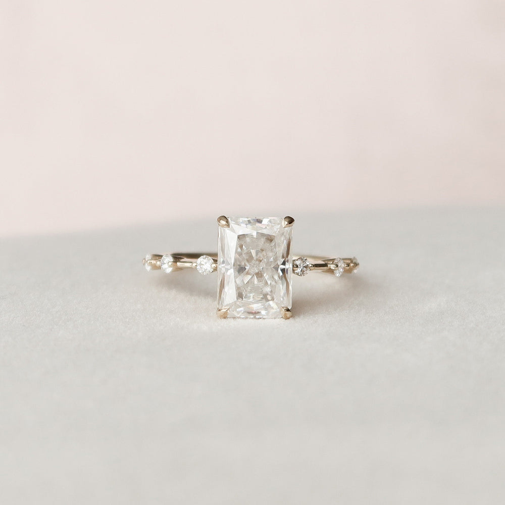 
                  
                    3.5 CT Radiant Cut Dainty Pave Moissanite Engagement Ring 5
                  
                