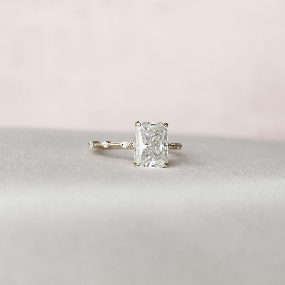 
                  
                    3.5 CT Radiant Cut Dainty Pave Moissanite Engagement Ring
                  
                
