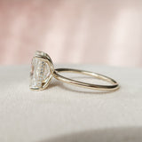 4.5 CT Radiant Cut Solitaire Style Moissanite Engagement Ring 4