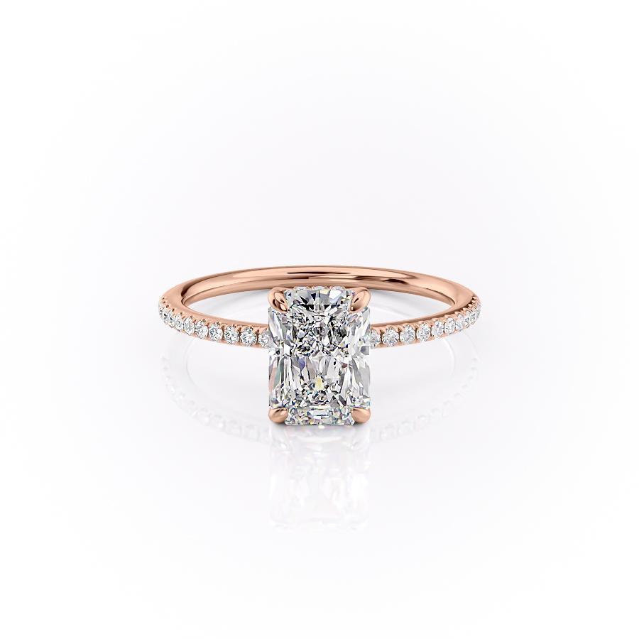 
                  
                    2.0 CT Radiant Cut Solitaire Pave Setting Moissanite Engagement Ring
                  
                